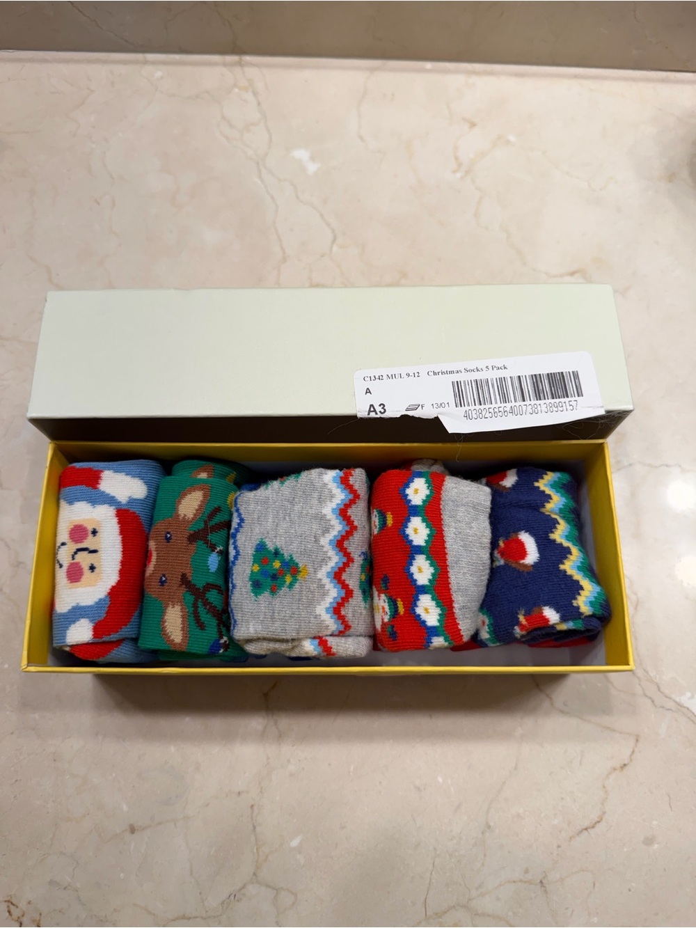 Mini Boden Kids Holiday Novelty Socks - Red, Green, Gray, Blue, White